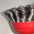 Twisted Knot Crimped Cup Brush Stainless Steel WIre Cup Brush used to Cleaning